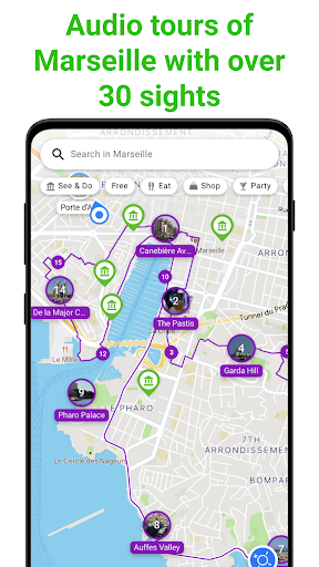 Android application Marseille SmartGuide screenshort