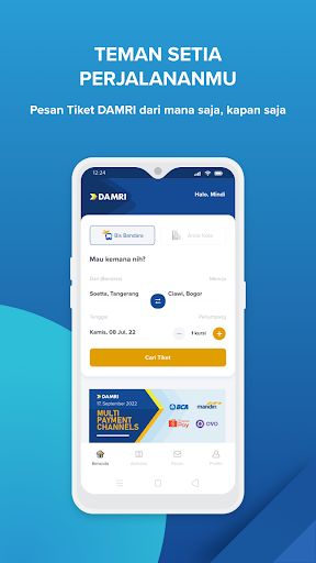 DAMRI Apps Screen 2
