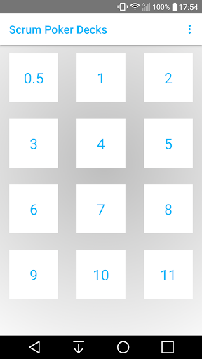 Android application Planning Poker Plus screenshort