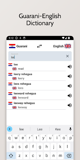 Guarani-English Dictionary Screen 3