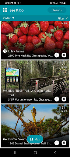 Screenshot of Visit Chesapeake VA