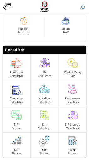 Odisha Finserv Mutual Fund App Screen 3