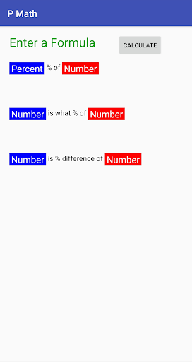 Android application P Math screenshort