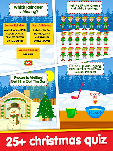 Kids Christmas Quiz - Kids Christmas Puzzle Games