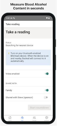 Backed: Alcohol Monitoring Screen 2