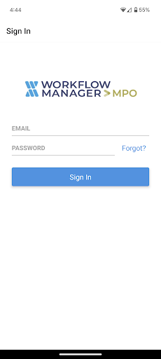 Android application Workflow Manager screenshort