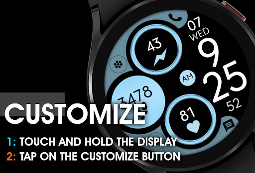 Digital Rose Gold 3 Watch Face Screen 3