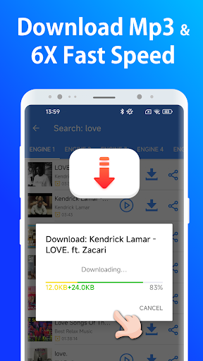 Mp3 Downloader Music Download Screen 2