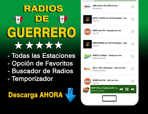 Android application Radios de Guerrero screenshort