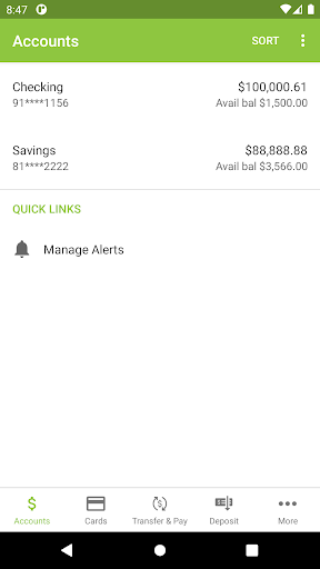 NBC Oklahoma Banking App Screen 3