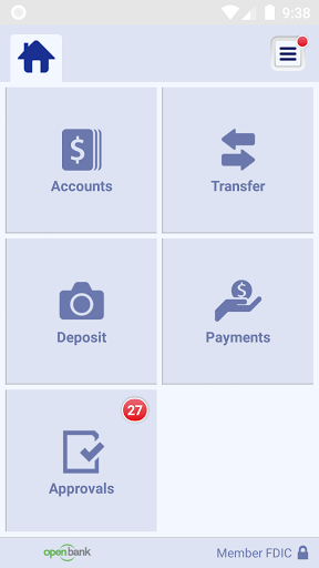 Open Bank Business Screen 3