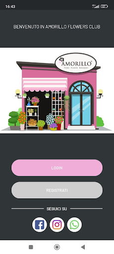 Android application Amorillo Flowers Club screenshort