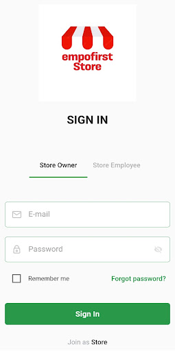 Android application Empofirst Store screenshort