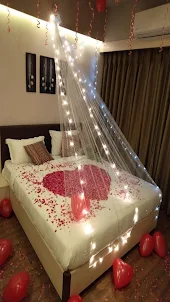 ロマンチックな寝室のデザイン