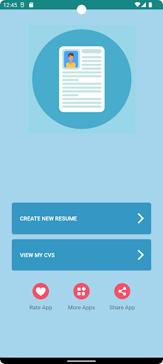 Android application Resume Maker - CV Maker screenshort