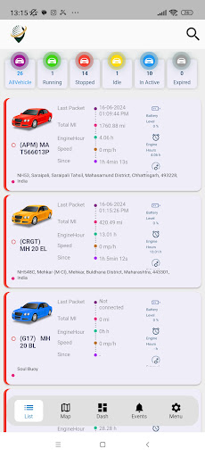 Android application MyGPS screenshort