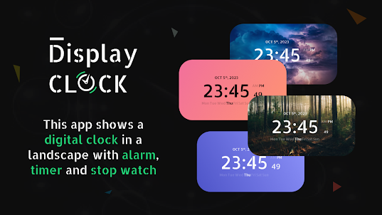 Big Clock Display Lock Screen