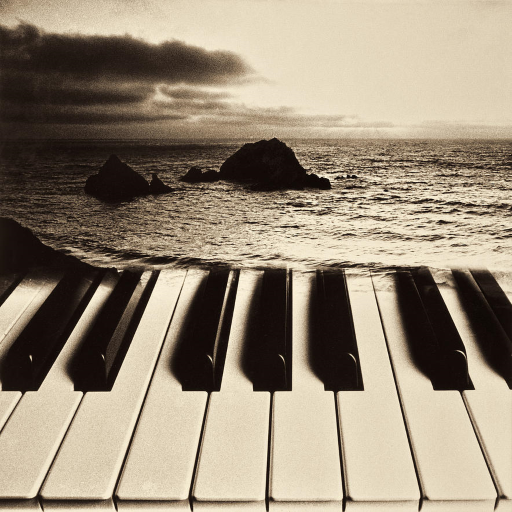 Peaceful Piano Music Waves logo