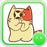 Stickey Star Cartoon Cat icon