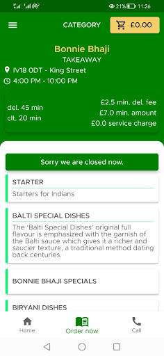 Android application Bonnie Bhaji screenshort