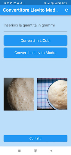 Android application Convertitore Licoli screenshort