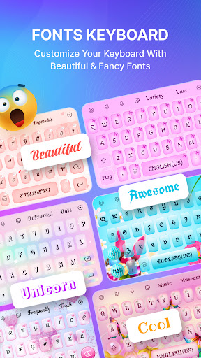Android application Fonts Keyboard: Emoji & Themes screenshort
