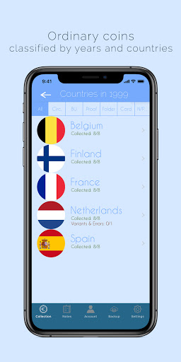 Euro Coins Album Lite Screen 2