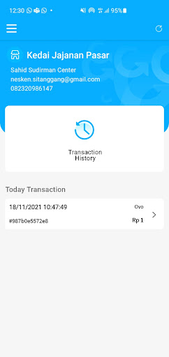 Android application Gaja Merchant screenshort