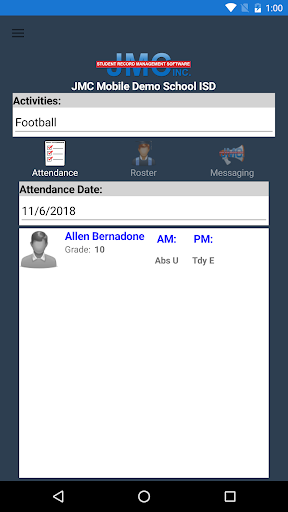JMC Mobile Coach/Advisor Screen 2