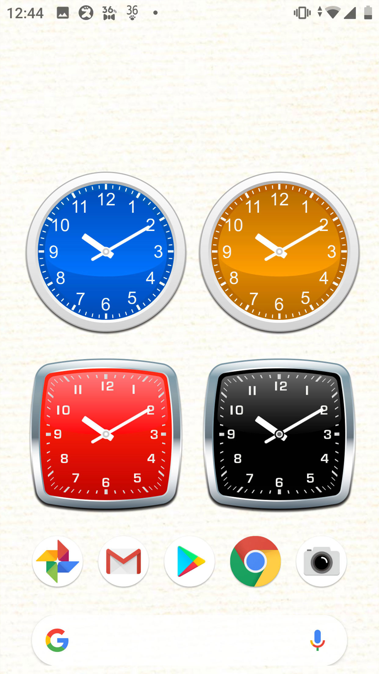 Android application Analog clocks widget – simple screenshort