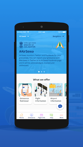 Android application AirSewa screenshort