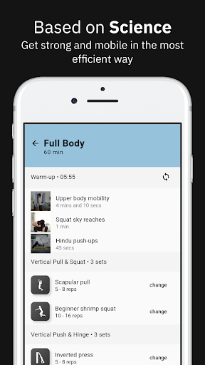 Android application Bodyweight Strength & Mobility screenshort