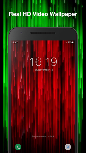 Neon Rain Live Wallpaper Screen 3