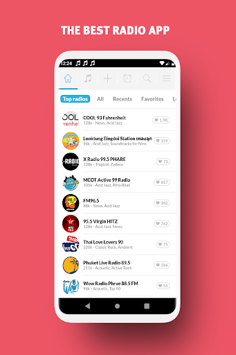 Android application Radio Thaïlande - Radios FM screenshort
