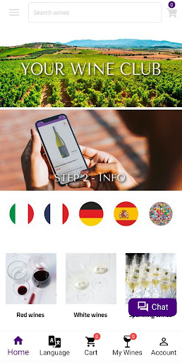 Android application Sommelier Wine Box screenshort