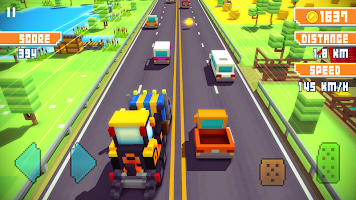 Blocky Highway Traffic Racing (Unlimited Money) v1.2.4 v1.2.4  poster 4