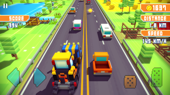 Blocky Highway Traffic Racing v1.2.4 Mod Apk (Unlimited Money/Coins) Free For Android 4