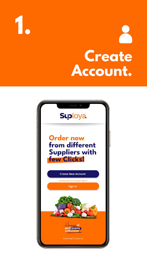 Android application Suploya (Beta) screenshort