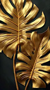 Golden Leaf Wallpaper