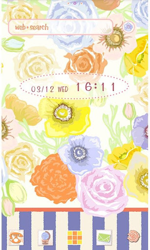 Android application -Colorful Flower- Theme +HOME screenshort