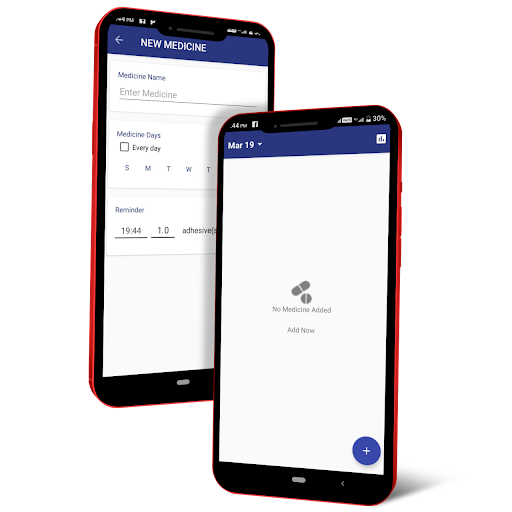 Android application Medication Alarm screenshort