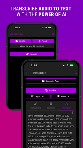 Android application Voice to Text AI screenshort