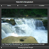 Waterfall in Bangladesh icon