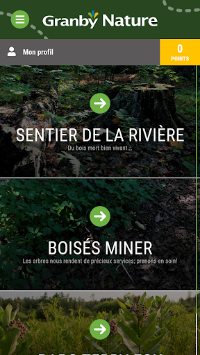 Android application Granby Nature screenshort