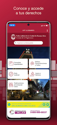 Android application Jusbaires screenshort