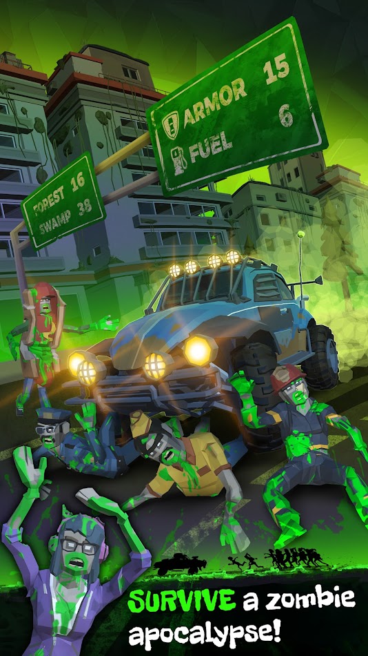 #1. rUNDEAD: Zombie Road Rage (Android) 由: Vivid Games S.A.