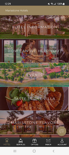 Android application Marisstone Hotel screenshort