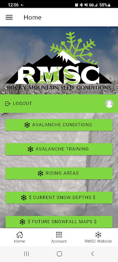 Android application RMSC screenshort