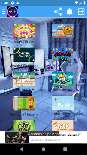 Android application Mini Juegos Casual screenshort