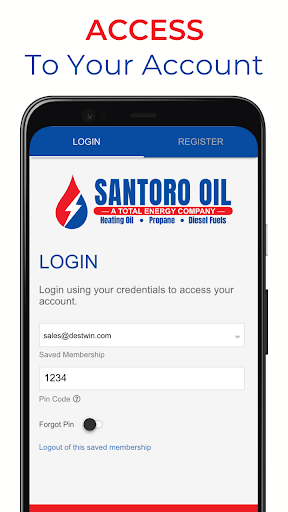 Android application Santoro Oil screenshort